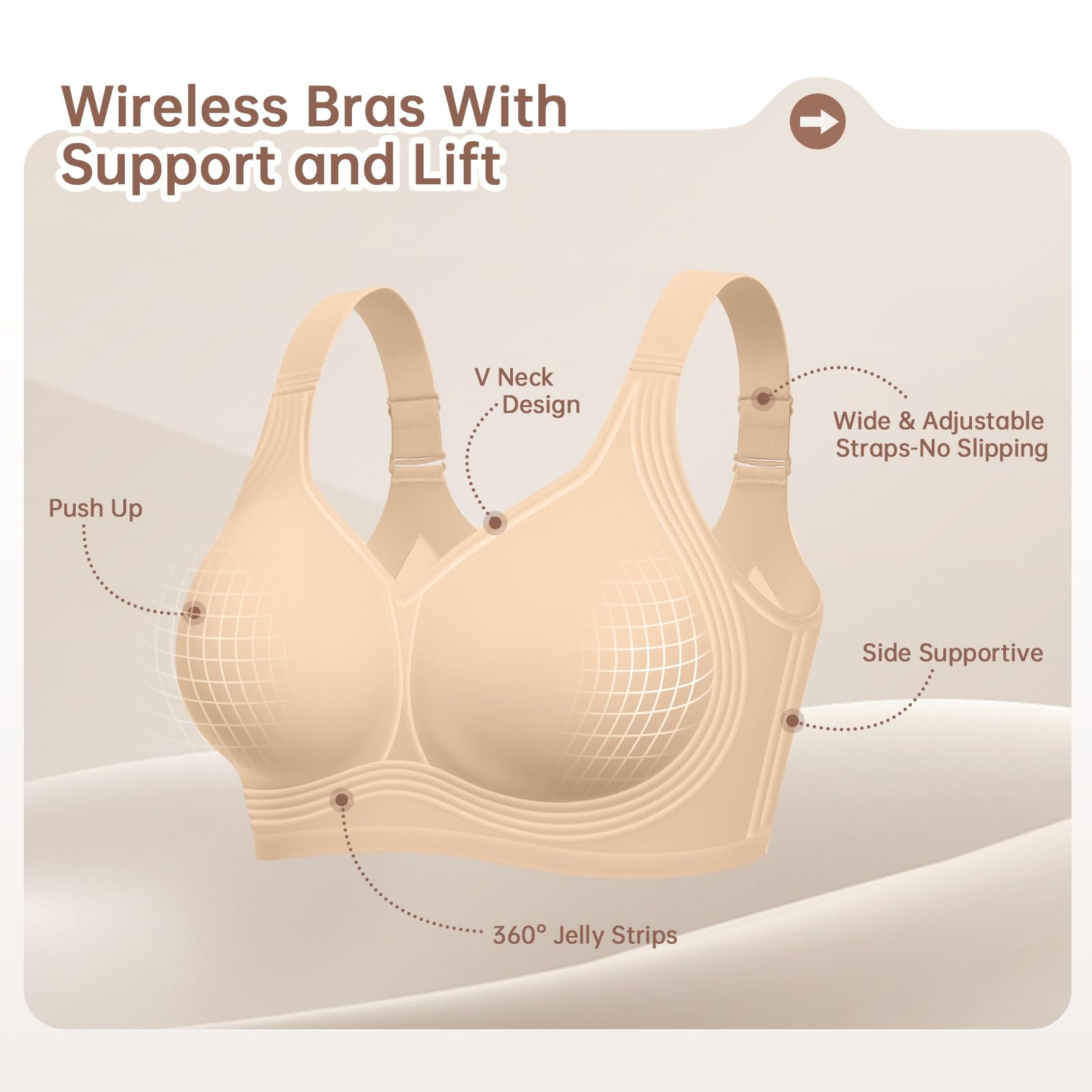Sutiã Sem Fio Plus Size para M - Minimizer Bra Women avaliação e preço